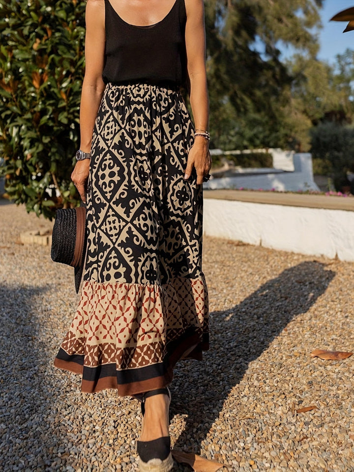 Leona | Boho Maxi Skirt