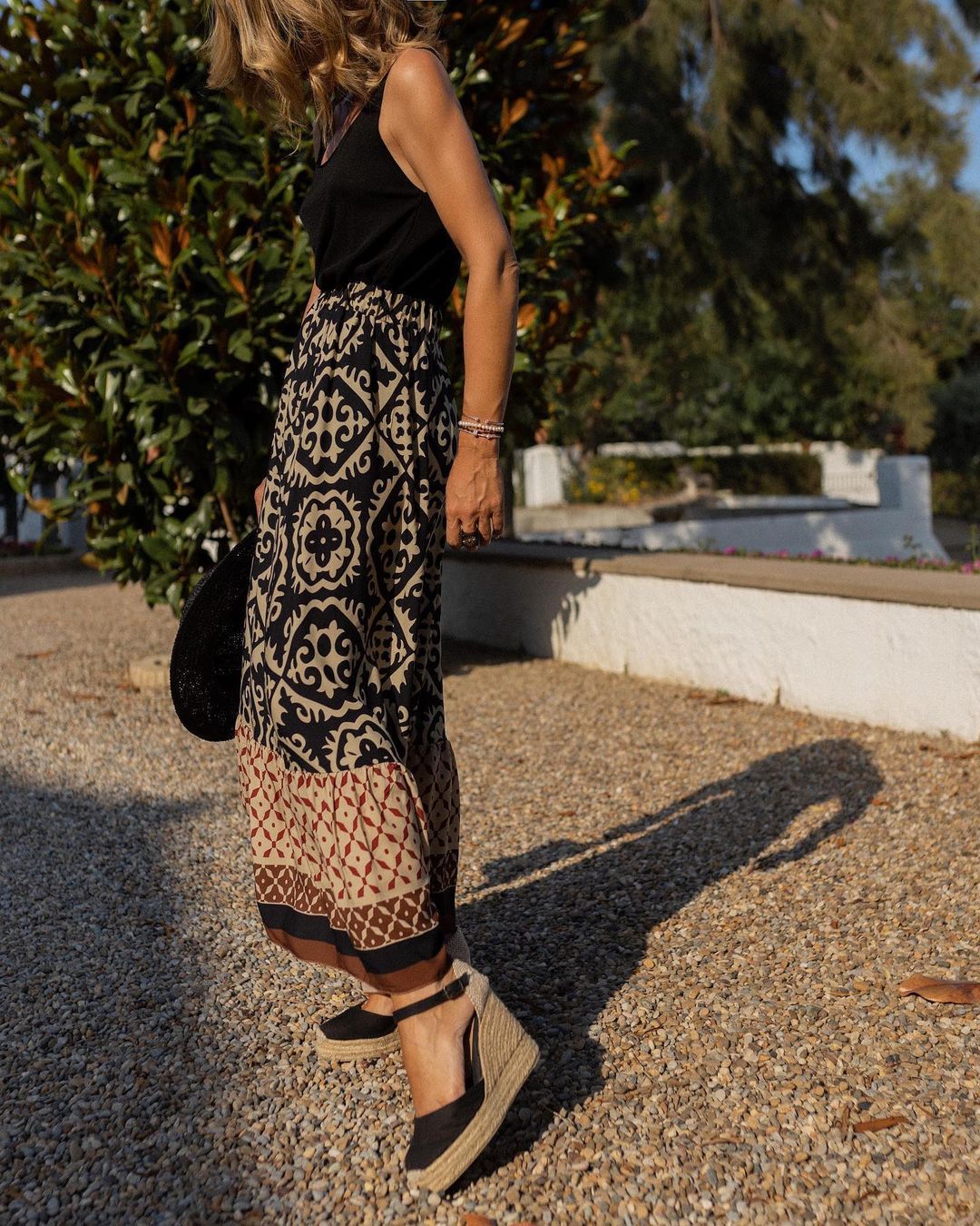 Leona | Boho Maxi Skirt