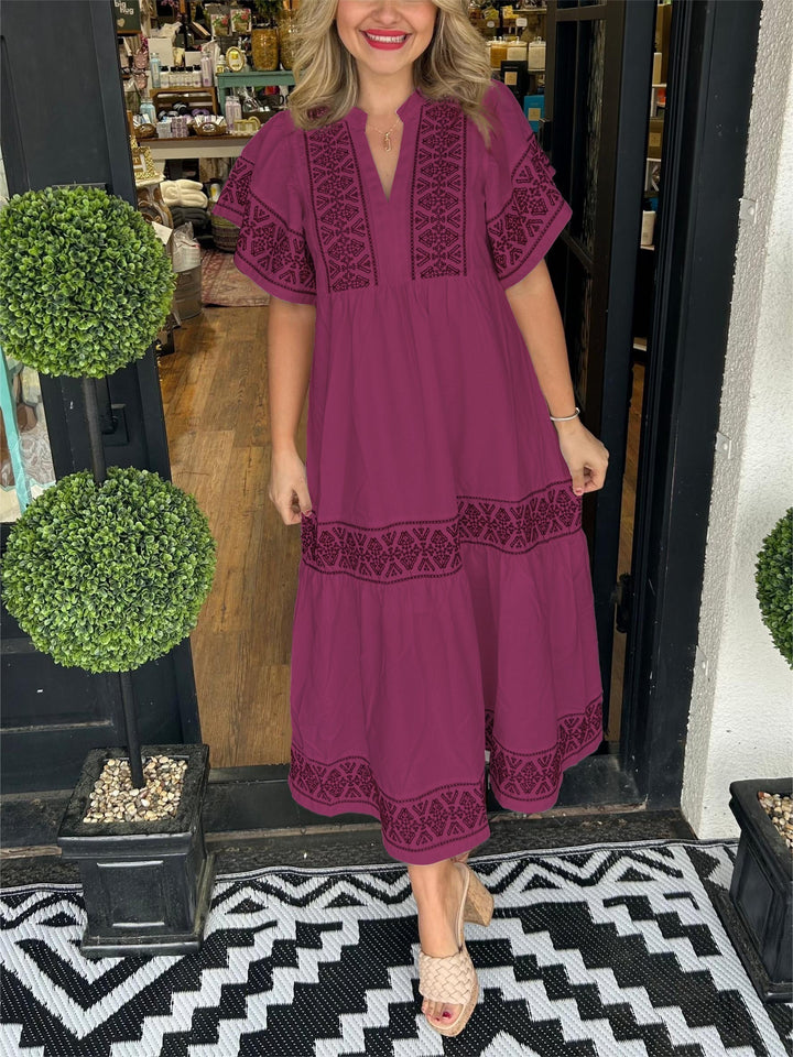 Danna | Airy Boho Midi Dress