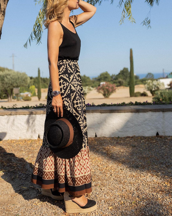 Leona | Boho Maxi Skirt