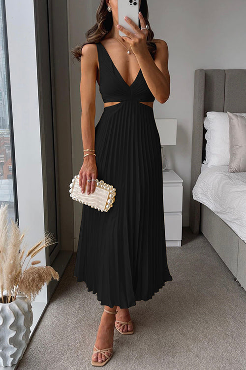 Jade | Pleated Maxi Dress