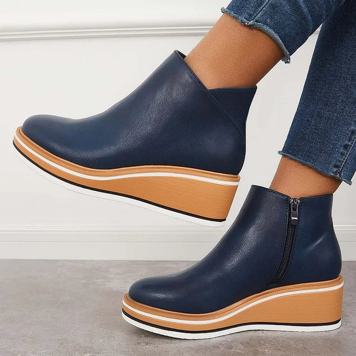 Valeria | Platform Leather Boots