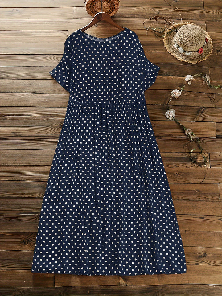 Natalia | Plus Size Polka Dot Dress