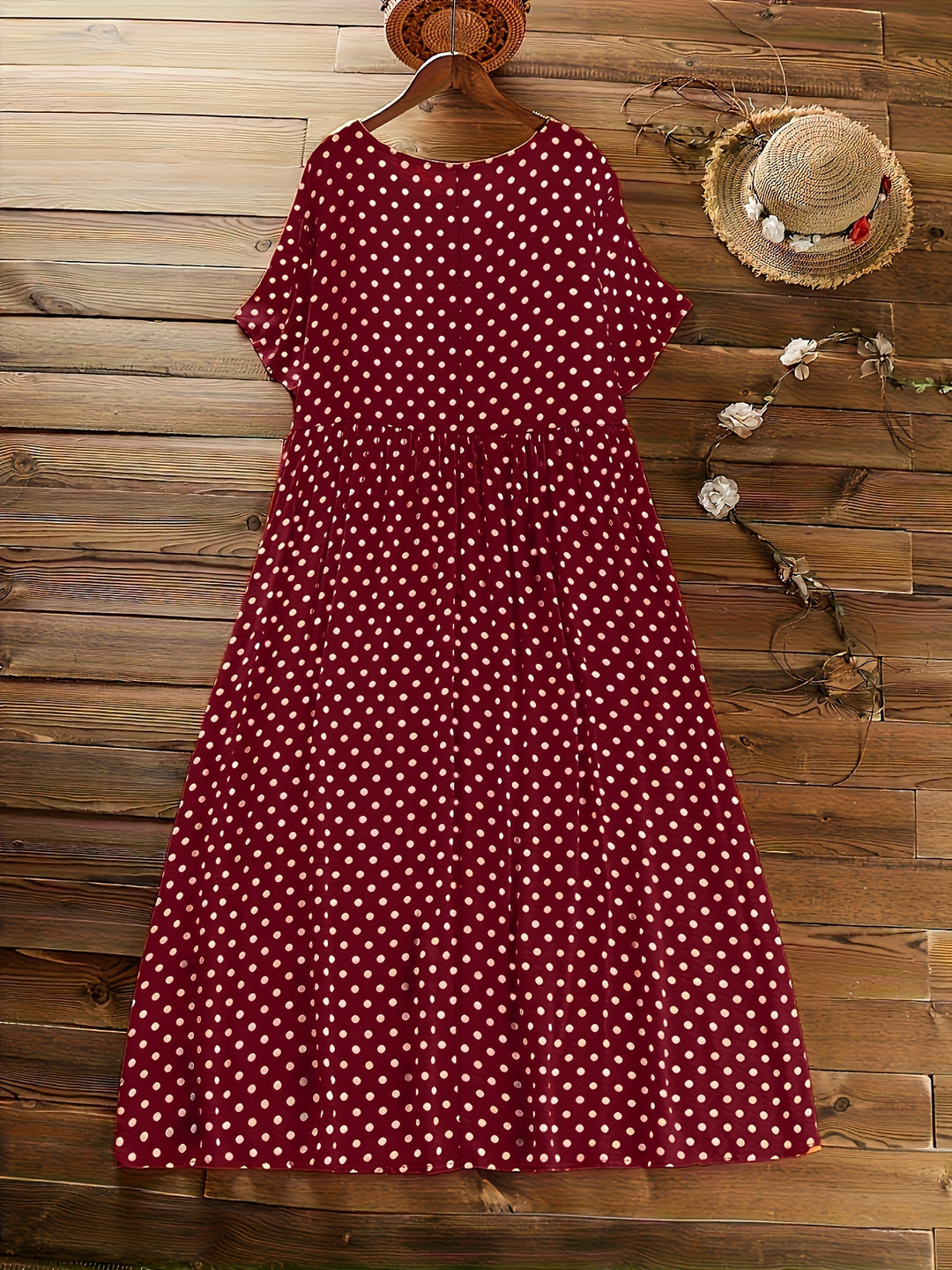Natalia | Plus Size Polka Dot Dress