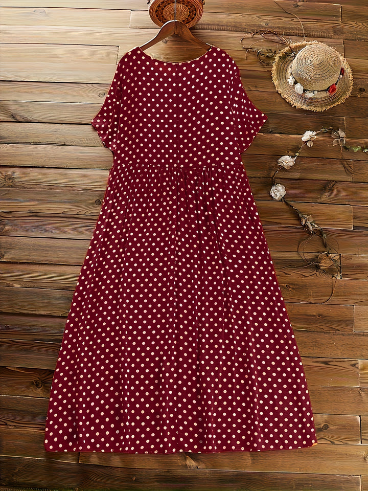 Natalia | Plus Size Polka Dot Dress