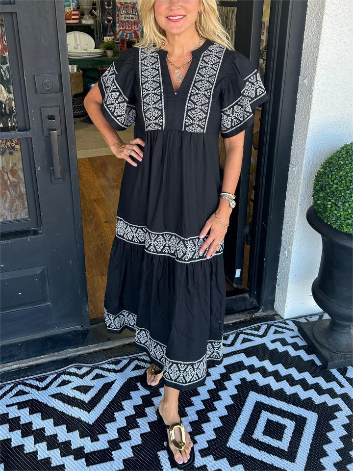 Danna | Airy Boho Midi Dress