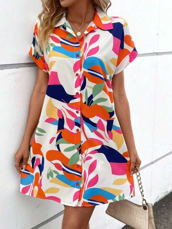 Chloe | Vibrant Shirt Dress