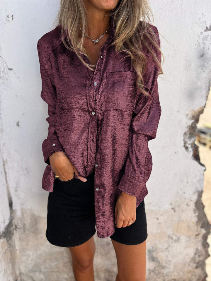 Lunaria | Shimmer Button-up Shirt