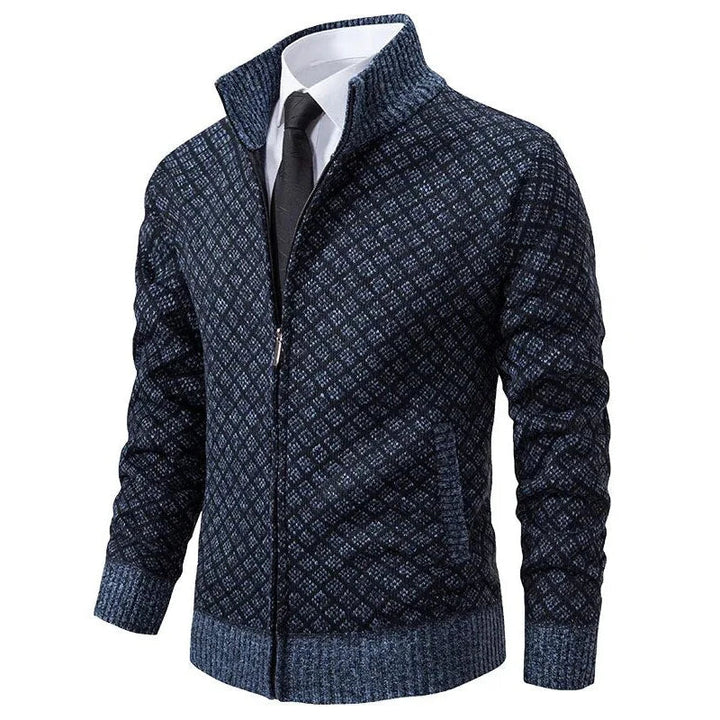 Malcom | Premium Diamond Knit Cardigan