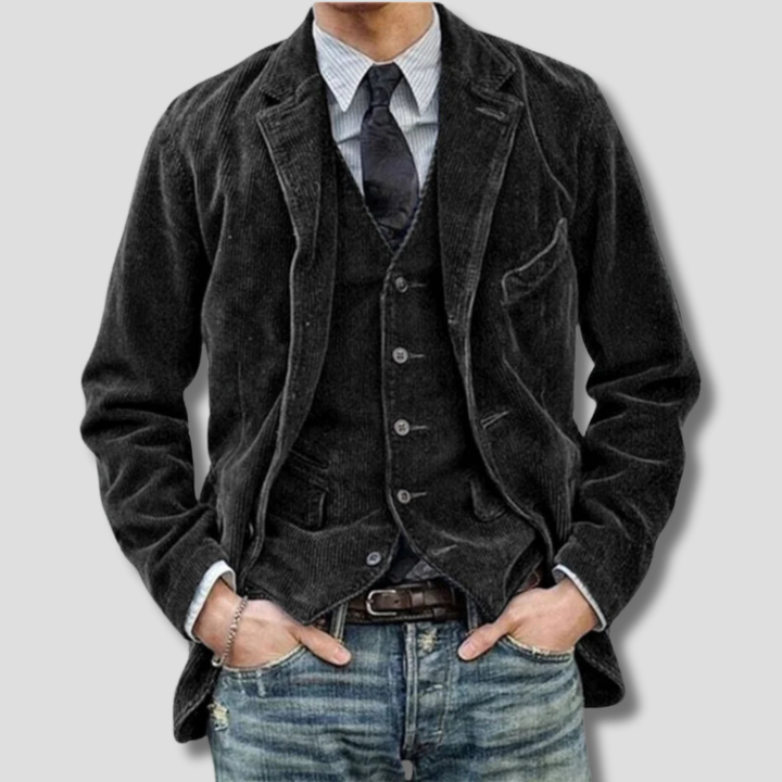 Mark | Men's Classic Corduroy Slim Fit Suit Jacket Vintage Blazer