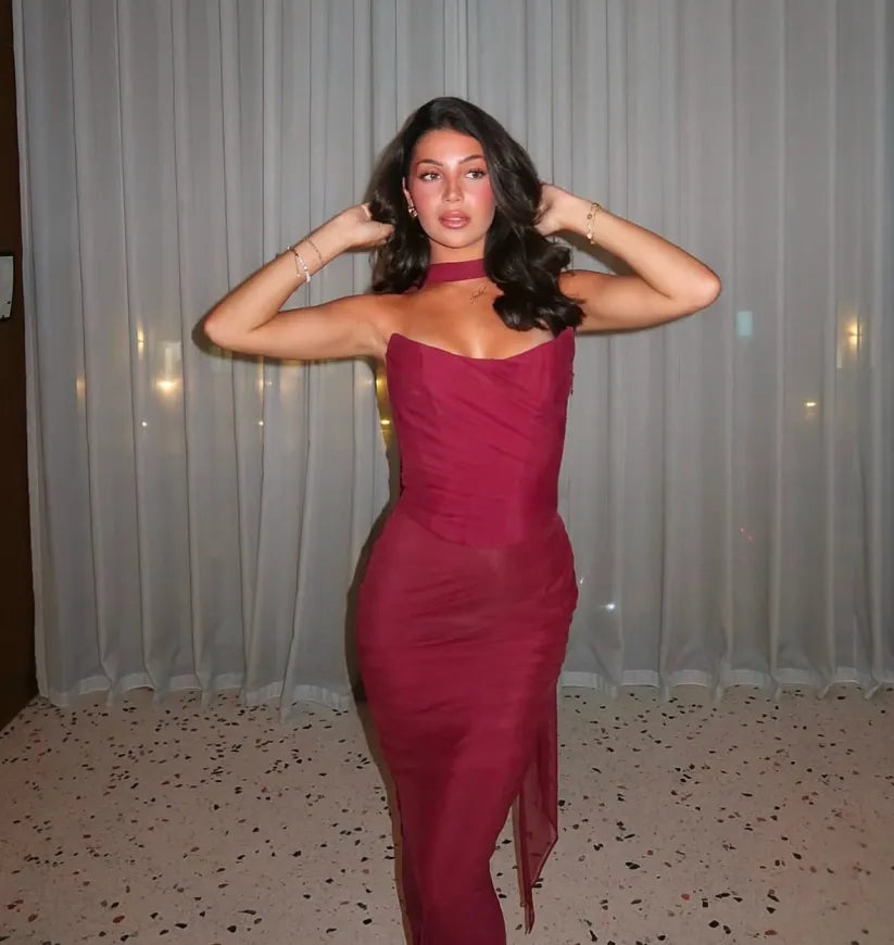 Lyka | Strapless Bodycon Maxi Dress