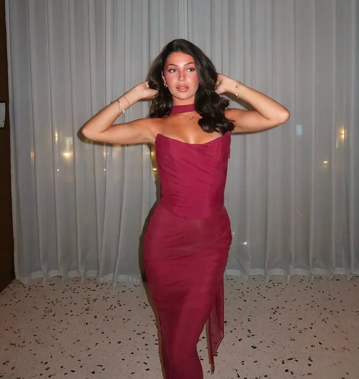 Lyka | Strapless Bodycon Maxi Dress