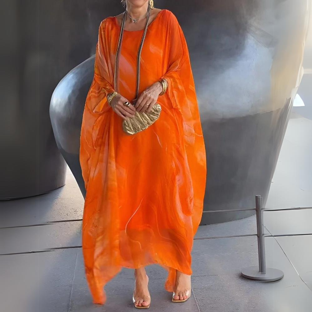 Elina | Radiance Silk Chiffon Dress