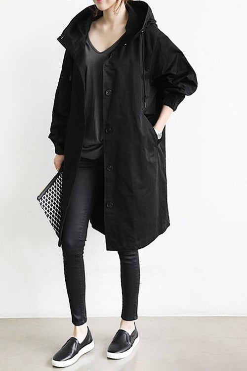 Lorraine | WATERPROOF HOODED TRENCH COAT