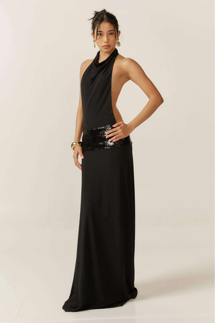 Lorena | Glamorous Backless Maxi Dress