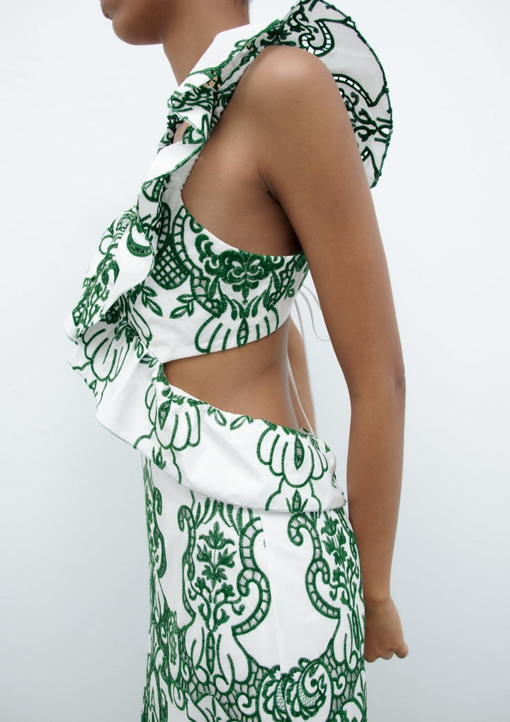 Cassie | Romantic Ruffled Maxi Dress
