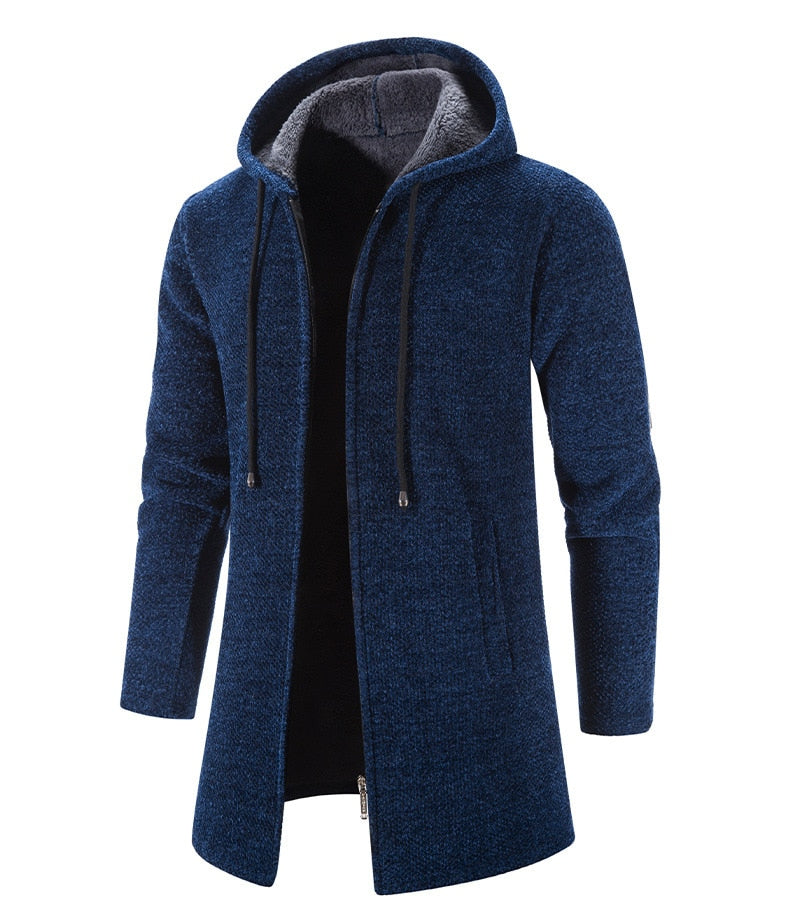 Christo | Men's Casual Long Hooded Jacket