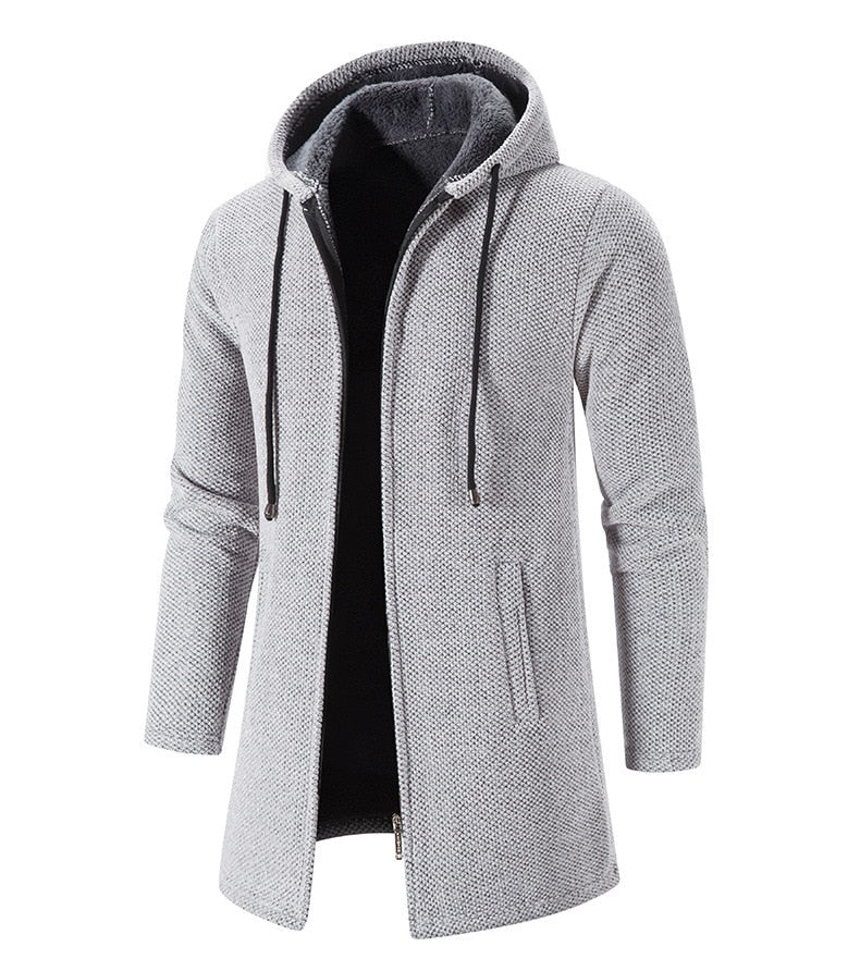 Christo | Men's Casual Long Hooded Jacket