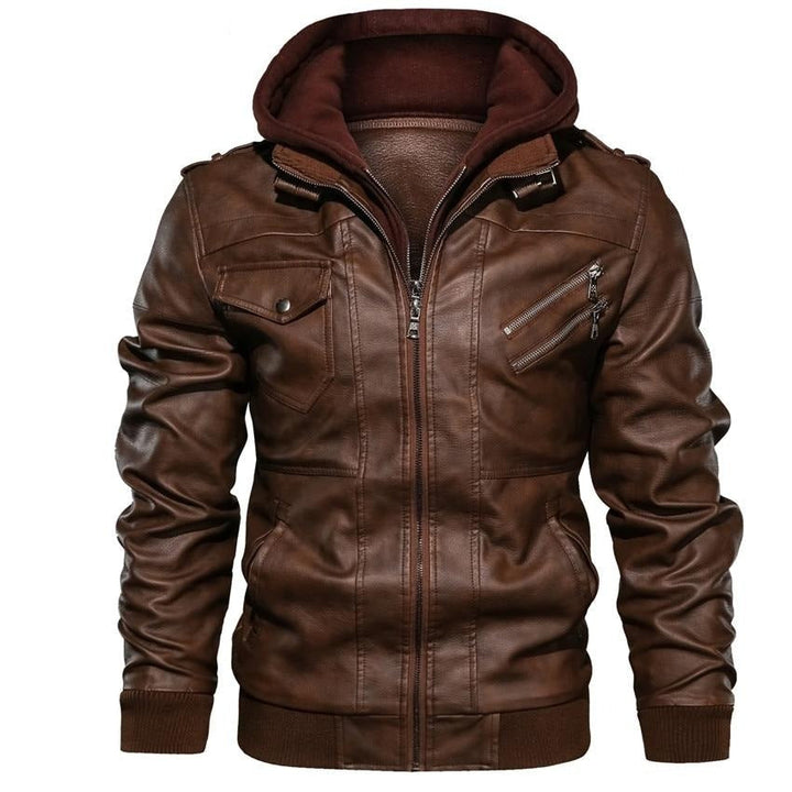 Clinton | Men's Stylish Hooded Moto Jacket