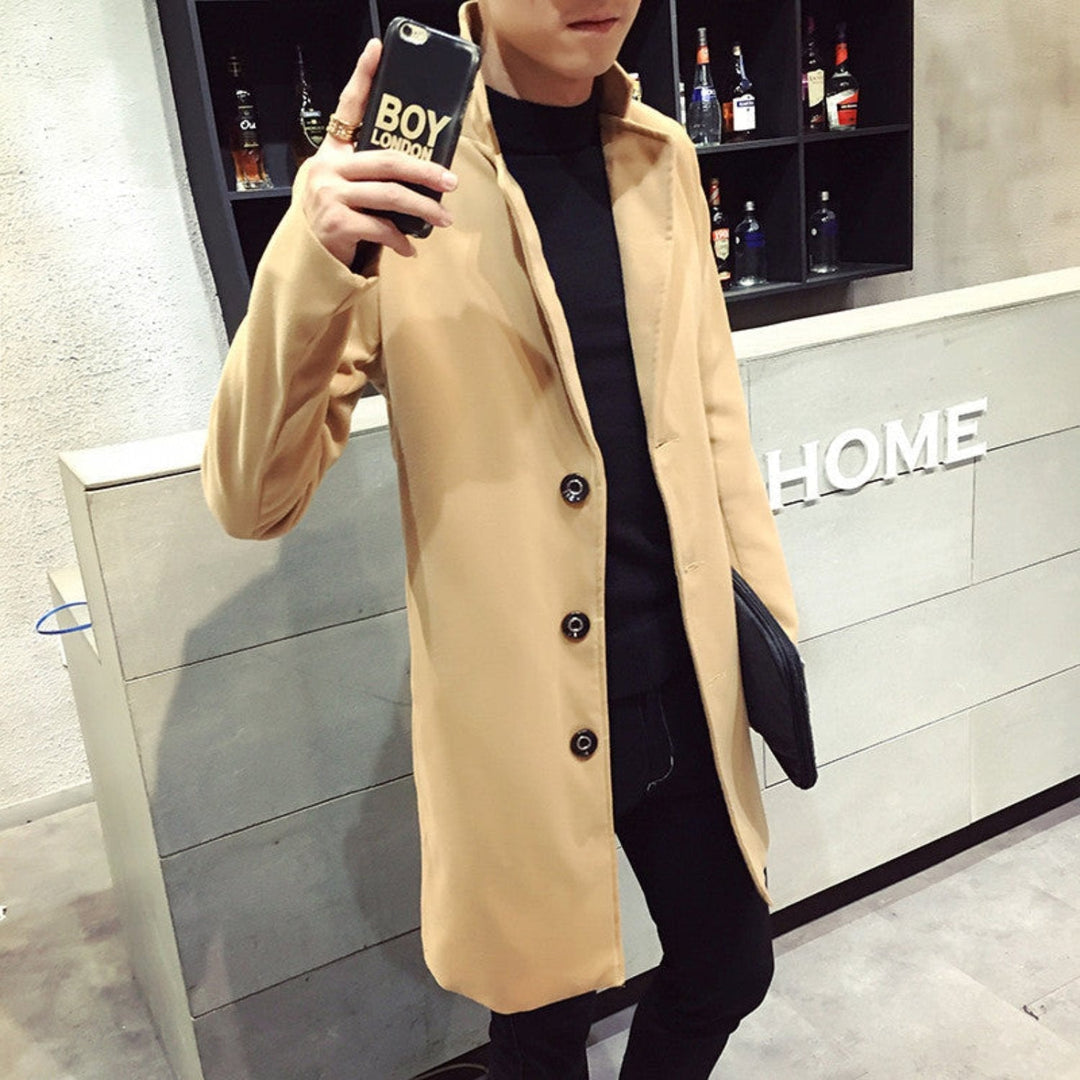 Kiko | Men's Classic Style Long Coat