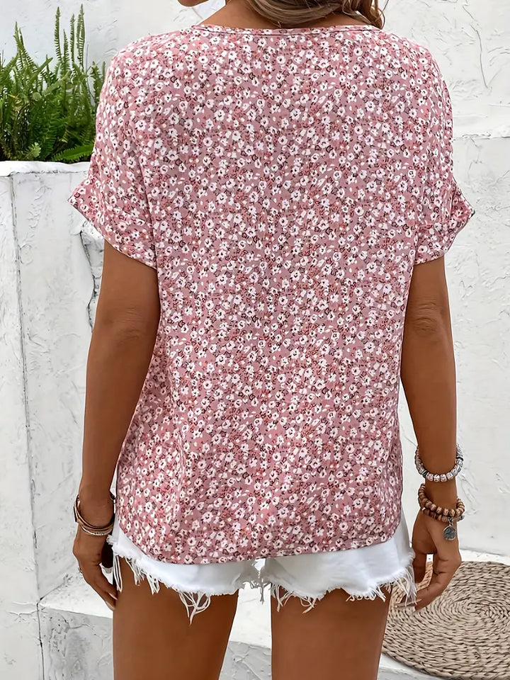 Lila | Floral Button-up Blouse