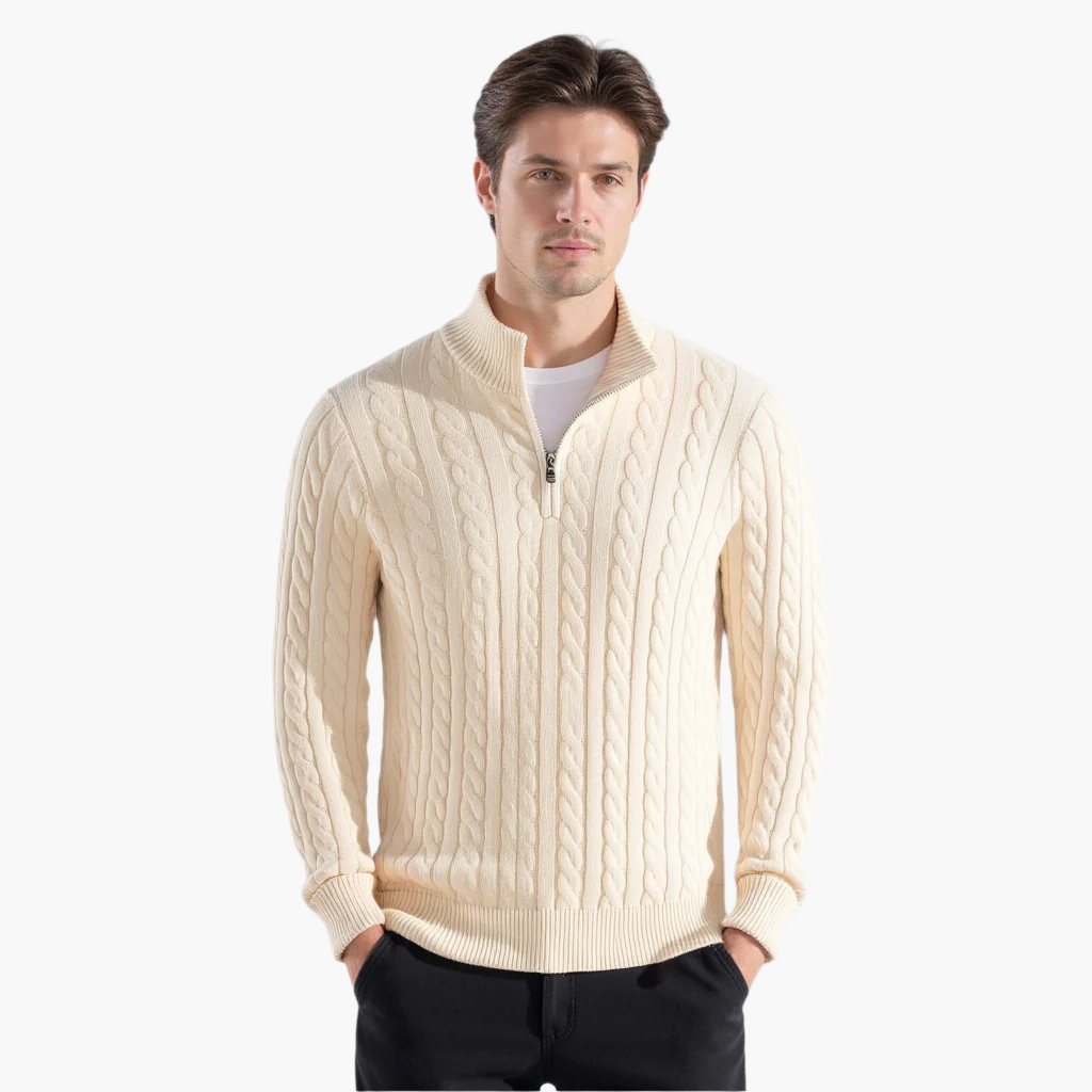 Alpine |  Half Zip Cable Jumper