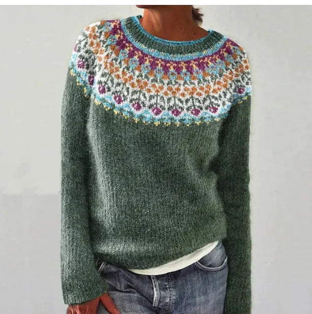 Melanie | Women's Cozy Winter Colorful Knit Sweater