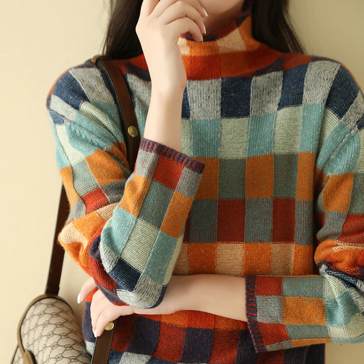 Jessica | Comfortable Knitted Sweater in Vibrant Colors