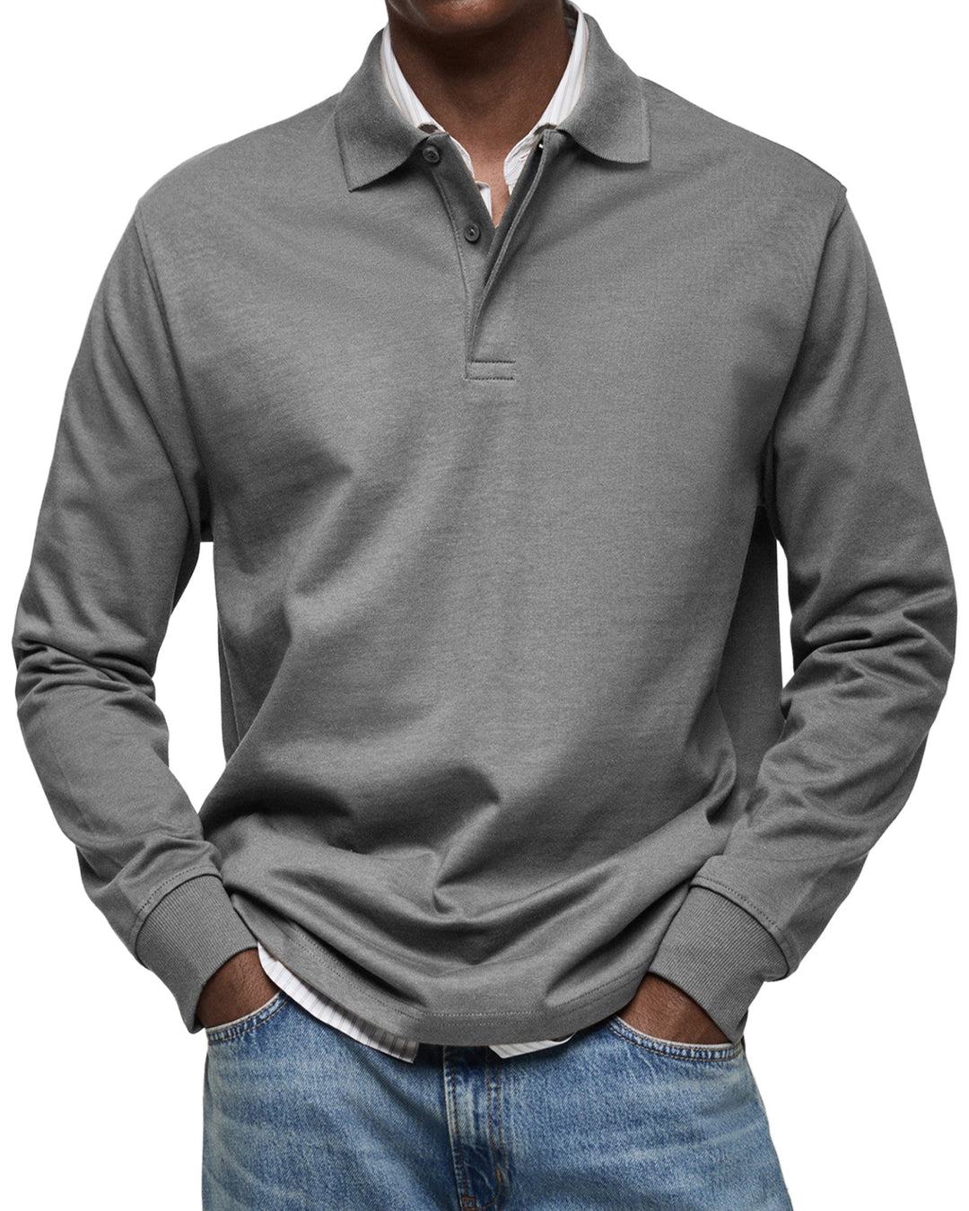 Morrison | Casual Long Sleeve Button Polo