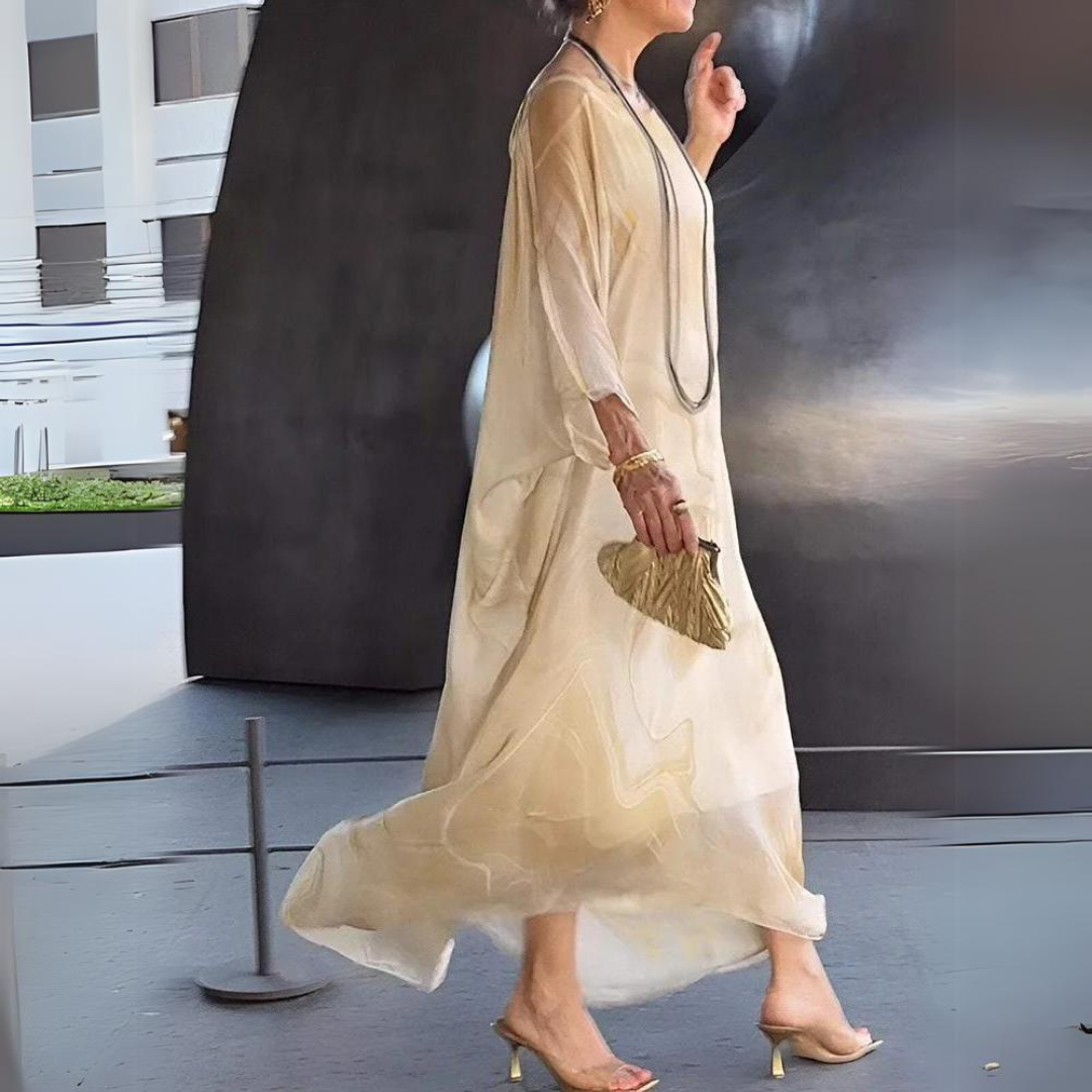 Elina | Radiance Silk Chiffon Dress