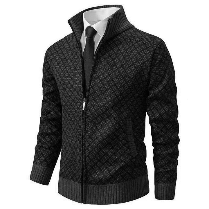 Malcom | Premium Diamond Knit Cardigan