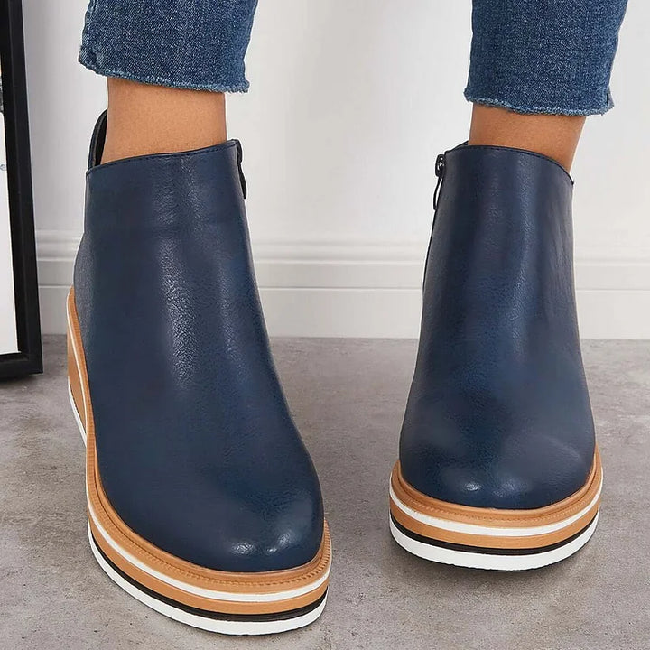 Valeria | Platform Leather Boots