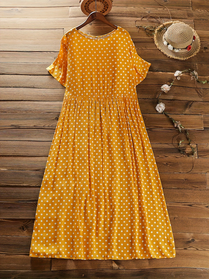 Natalia | Plus Size Polka Dot Dress