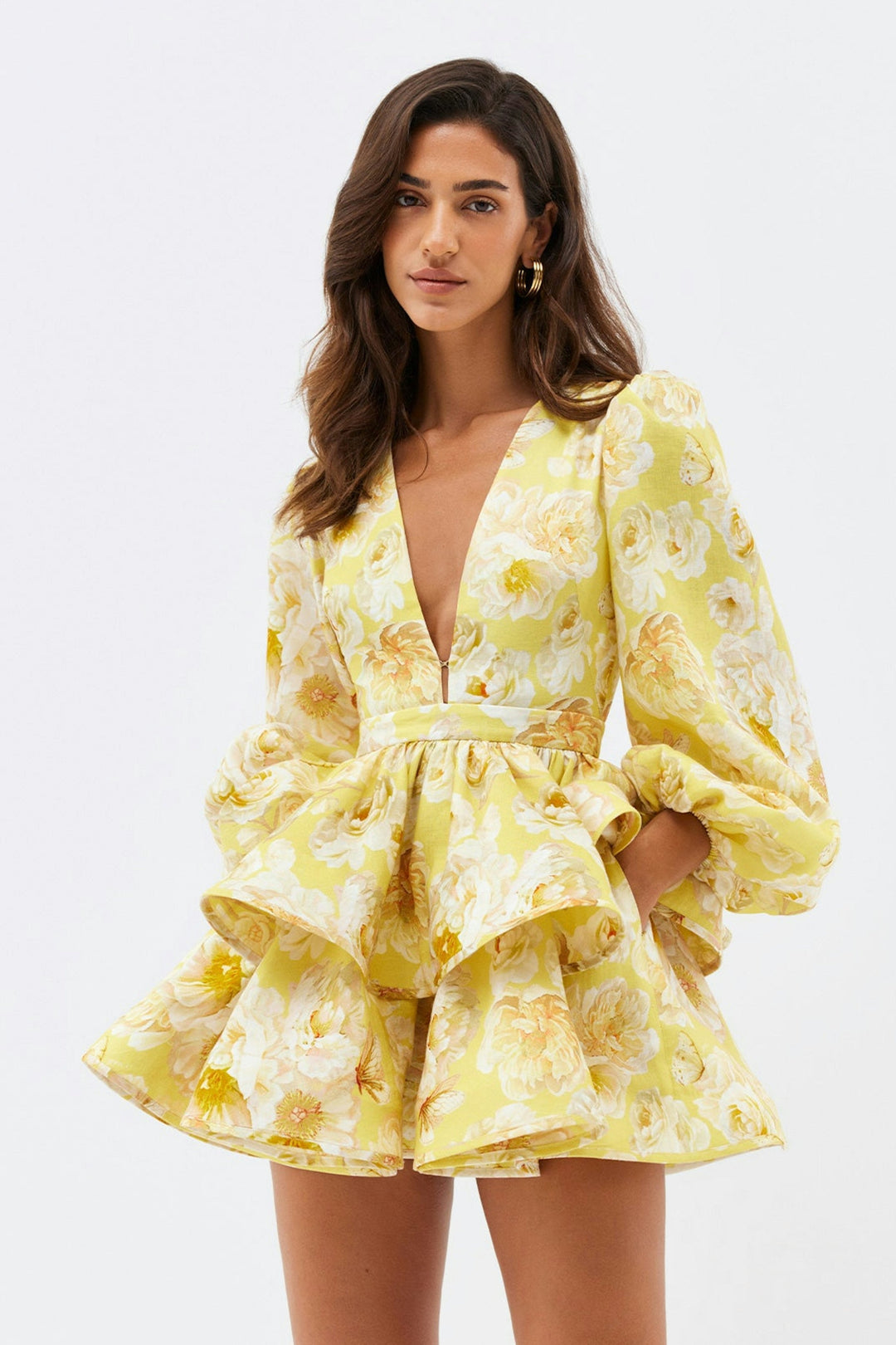 Ivy | Floral Ruffle Mini Dress