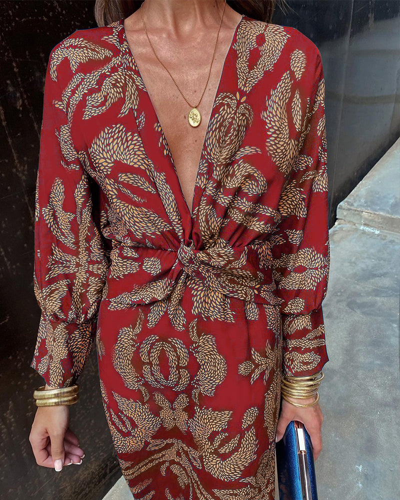 Aria | Vintage Draped Midi Dress