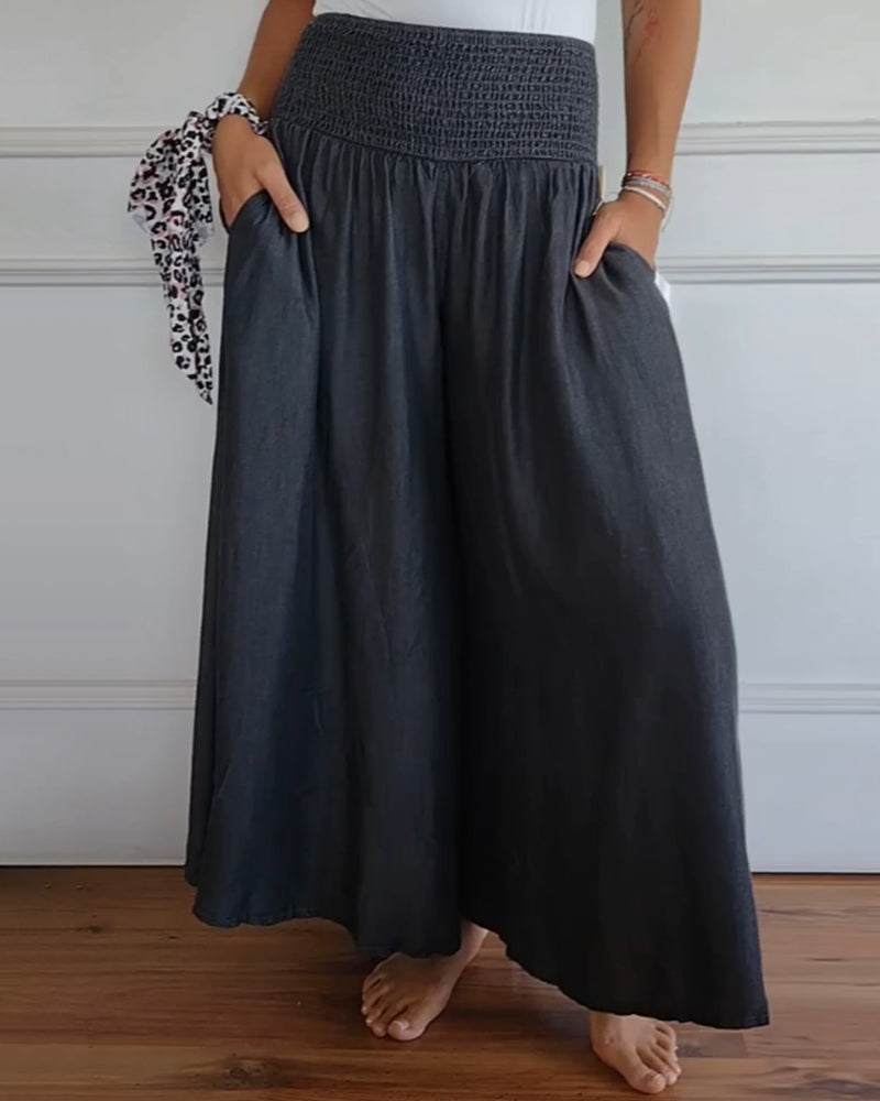 Clara | Wide-Leg High Waist Pants