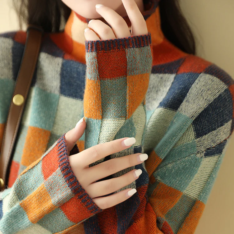 Jessica | Comfortable Knitted Sweater in Vibrant Colors