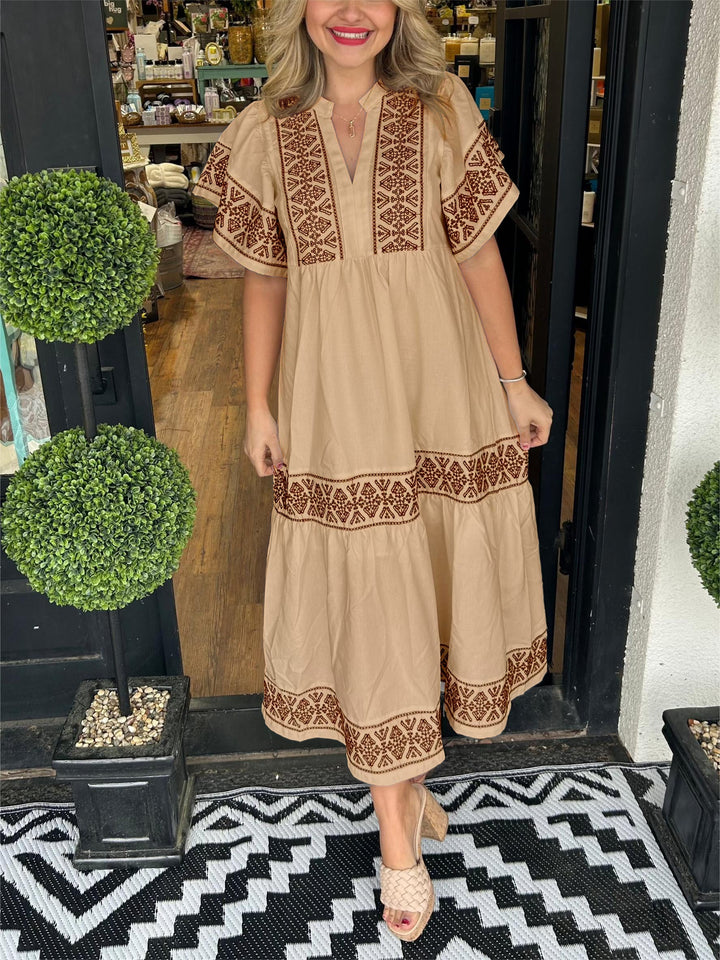 Danna | Airy Boho Midi Dress