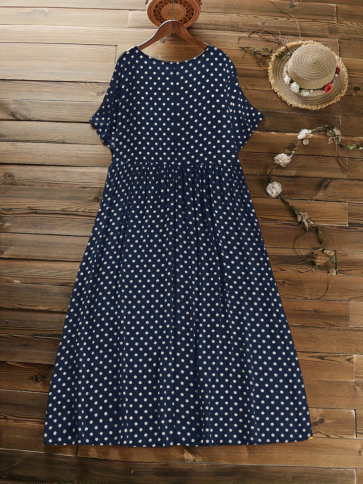 Natalia | Plus Size Polka Dot Dress