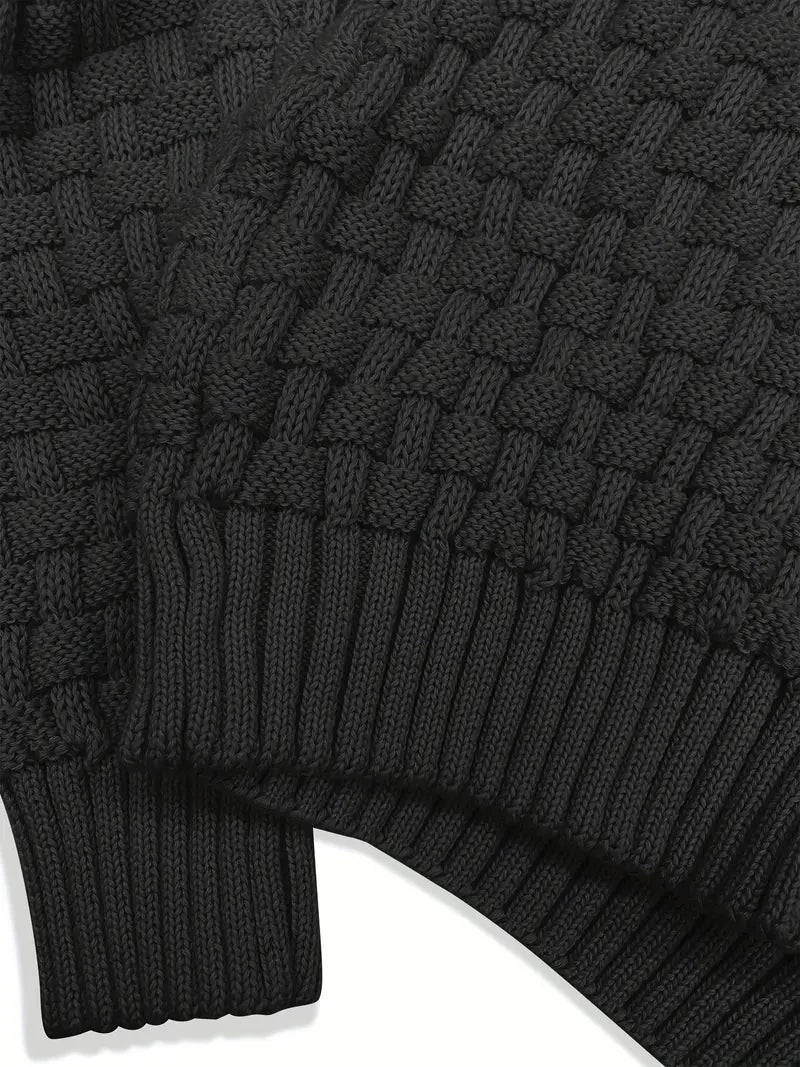 Harrison | Ribbed Button Turtleneck Pullover