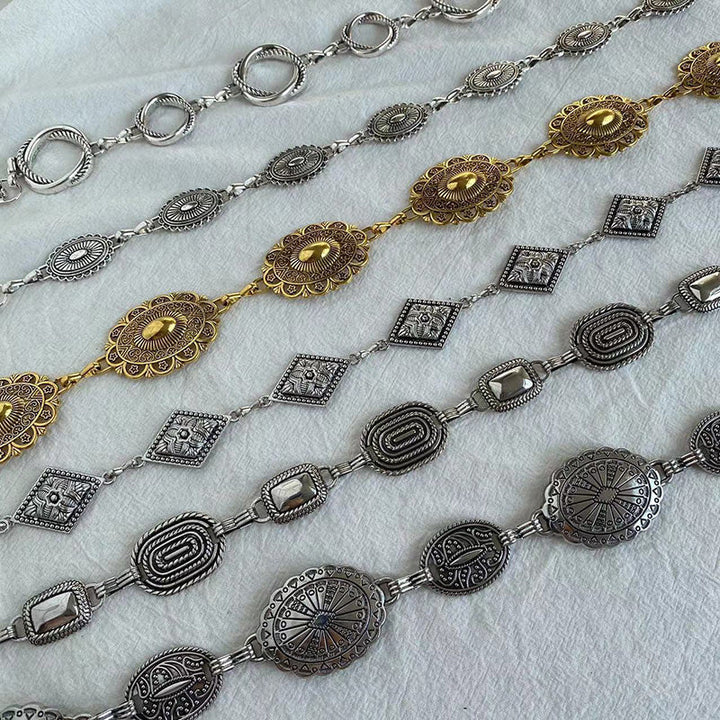 Raegan | Retro Geometric Waist Chain