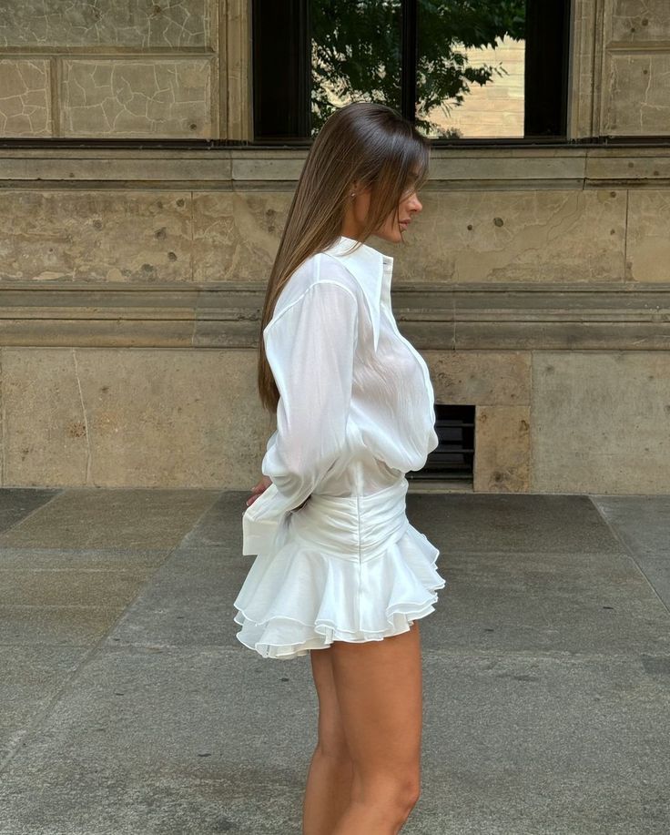 Kate | Structured Flowy Mini Dress