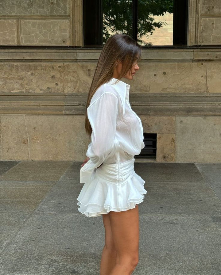 Kate | Structured Flowy Mini Dress
