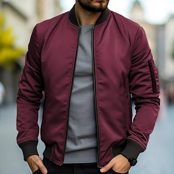 Jeremy | Men's Classic Full Zippered Bomber Jacket