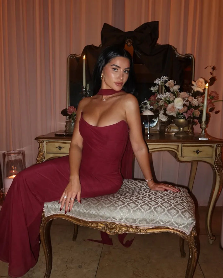 Lyka | Strapless Bodycon Maxi Dress