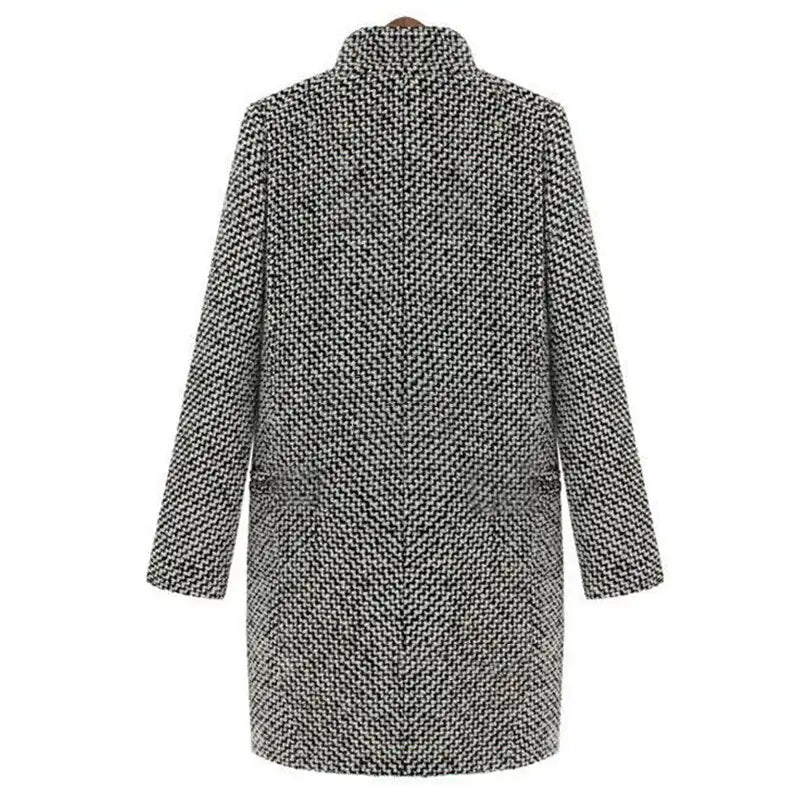 Cheska | Women's Elegant Houndstooth Coat