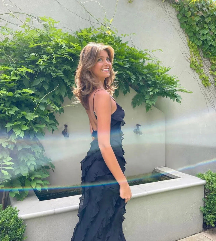 Mara | Backless Off-shoulder Maxi Dress
