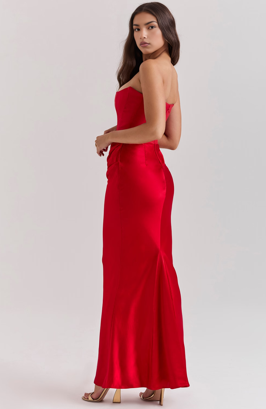 Vivian | Elegant Strapless Maxi Dress