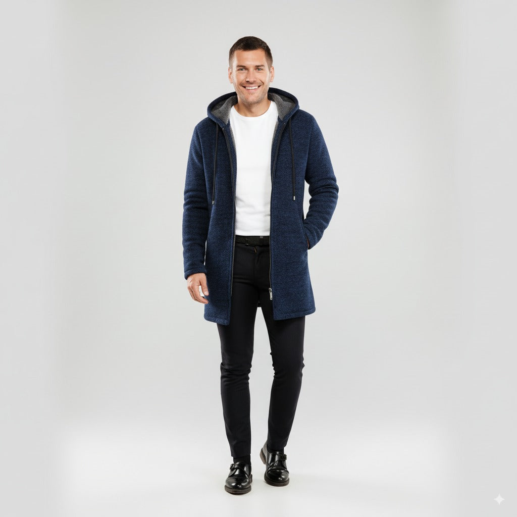 Christo | Men's Casual Long Hooded Jacket