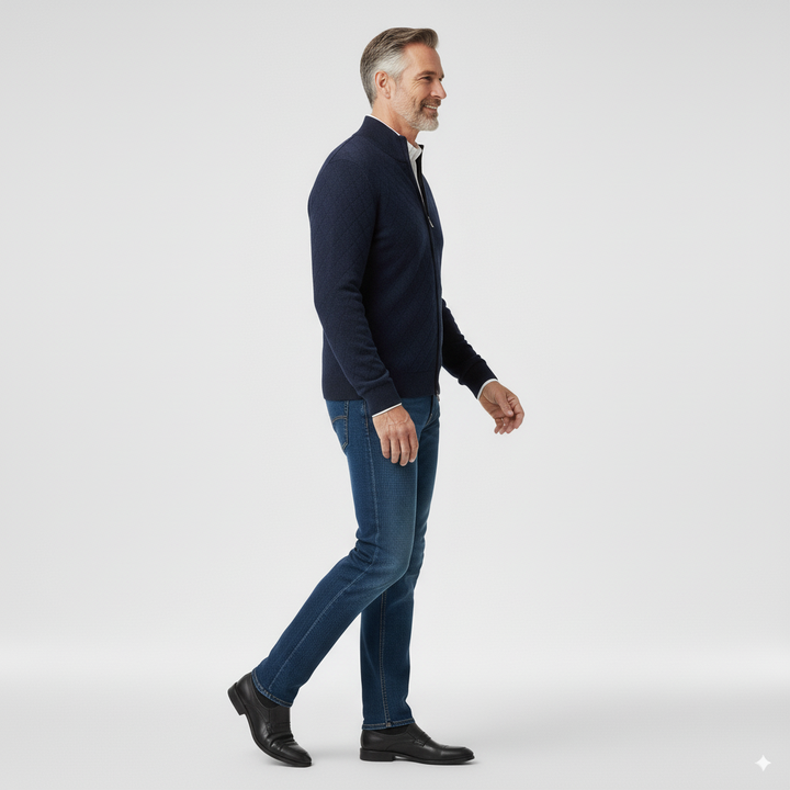 Malcom | Premium Diamond Knit Cardigan